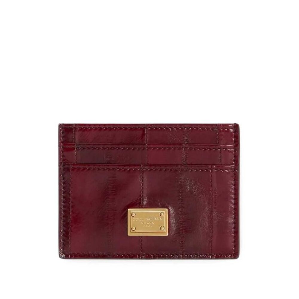 Dolce & Gabbana Women Eel Skin Card Holder